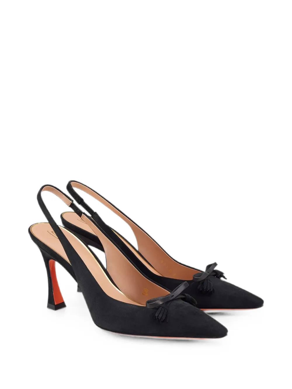 Santoni Adri slingback pumps Zwart