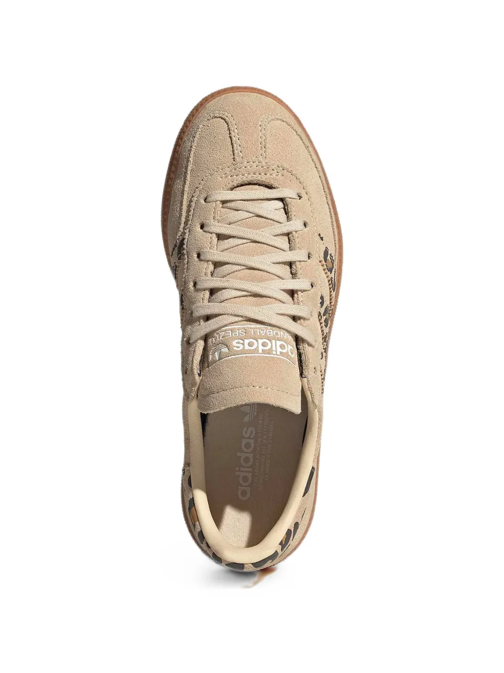 adidas Kids Handball Spezial leopard-print sneakers Beige