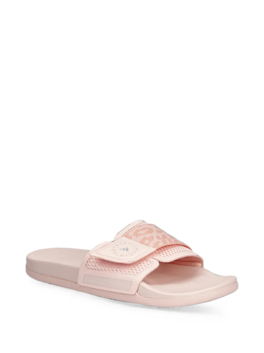 adidas by Stella McCartney leopard-print touch-strap sandals Roze