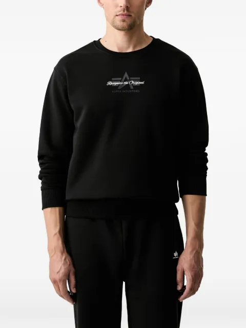 Alpha Industries logo-print sweatshirt