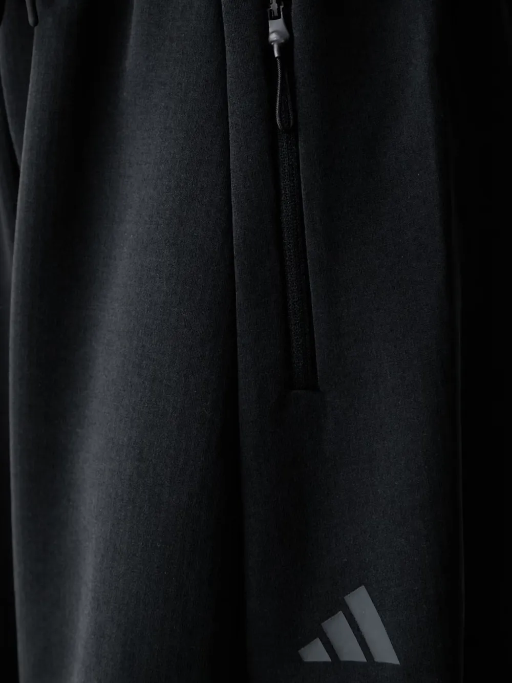 adidas logo-print drawstring track pants Zwart