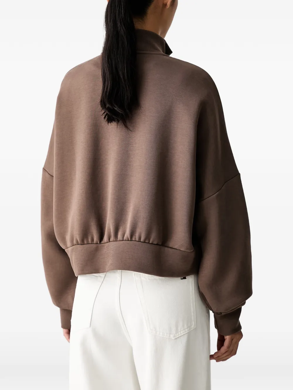 adidas logo-embroidered zip-up sweatshirt Bruin