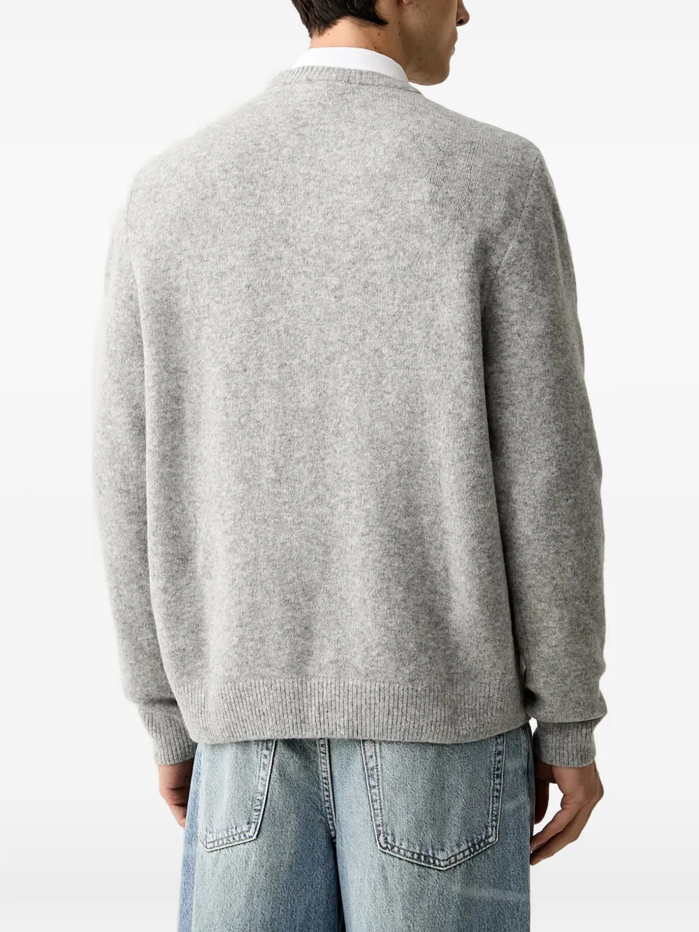adidas Trefoil Essentials fully knit sweater Grijs