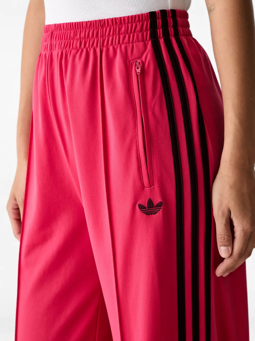 adidas Firebird loose track pants Roze