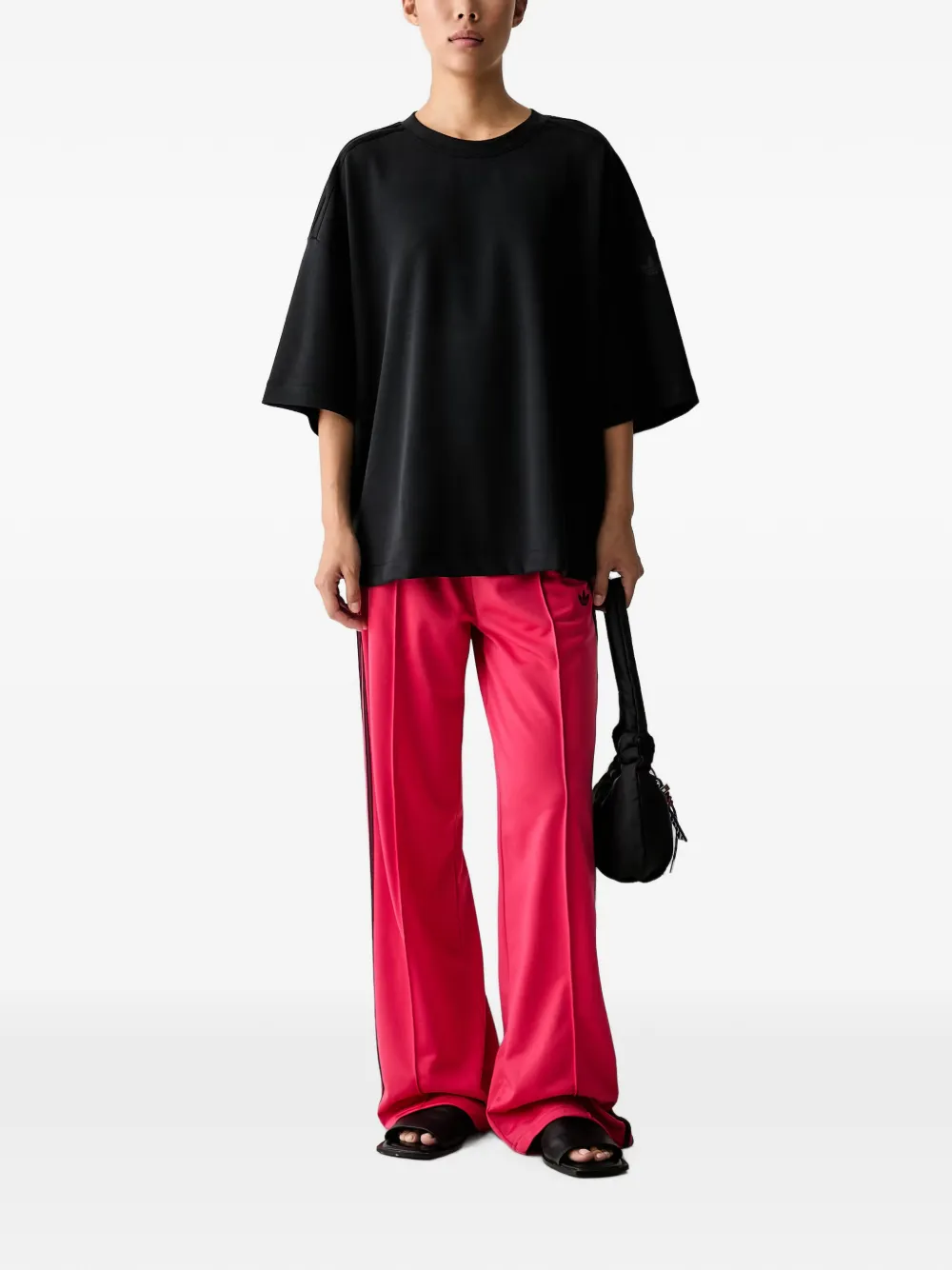 adidas Firebird loose track pants Roze