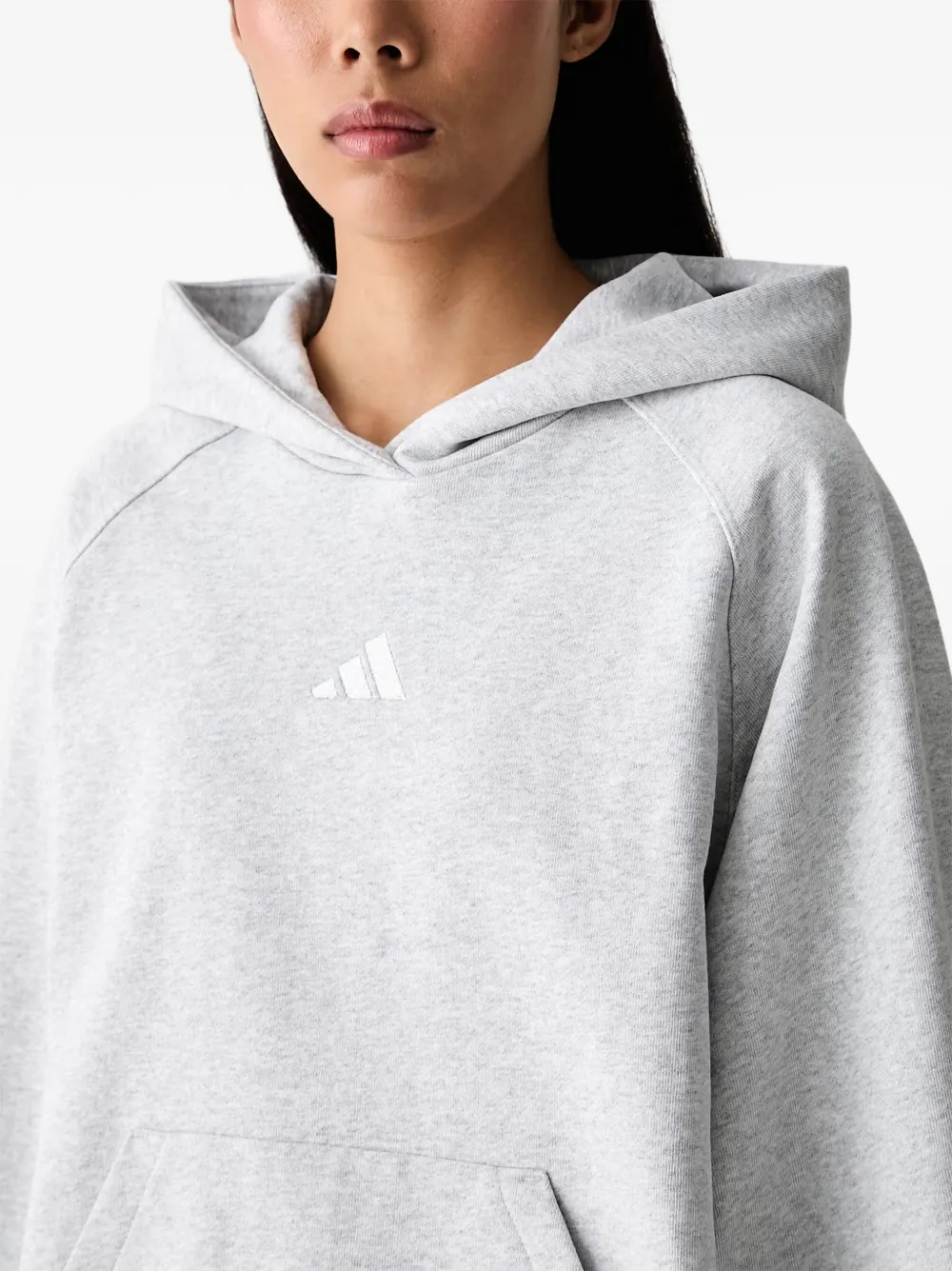 adidas Kit small logo hoodie Grijs