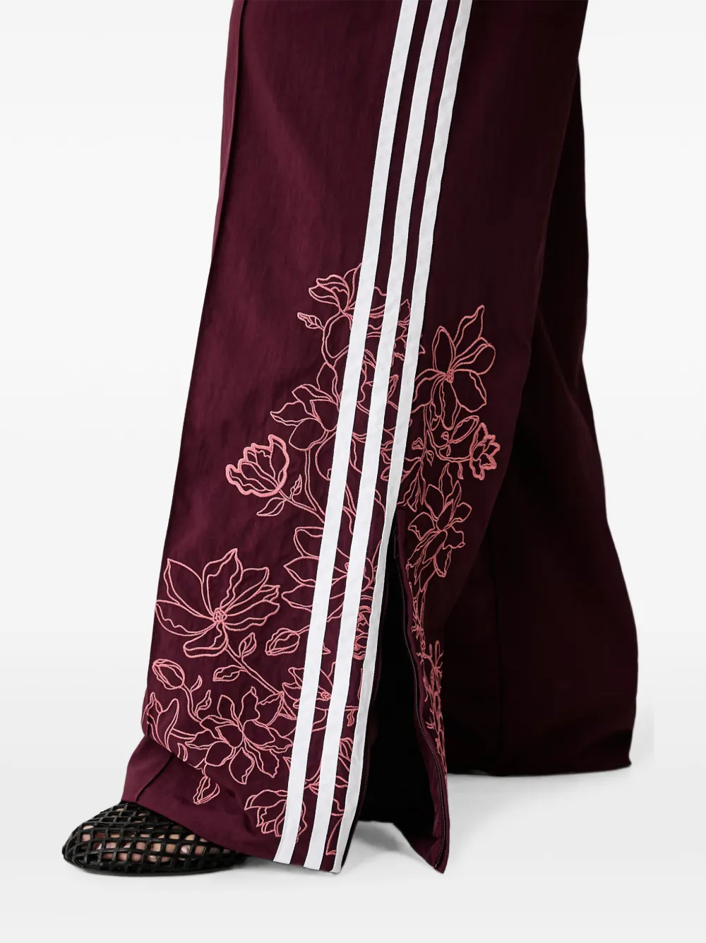 adidas Floral GFX Firebird loose track pants Bruin