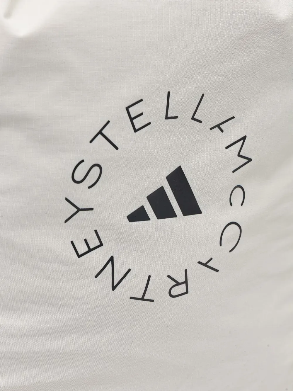 adidas by Stella McCartney rugzak met trekkoord en logoprint Beige
