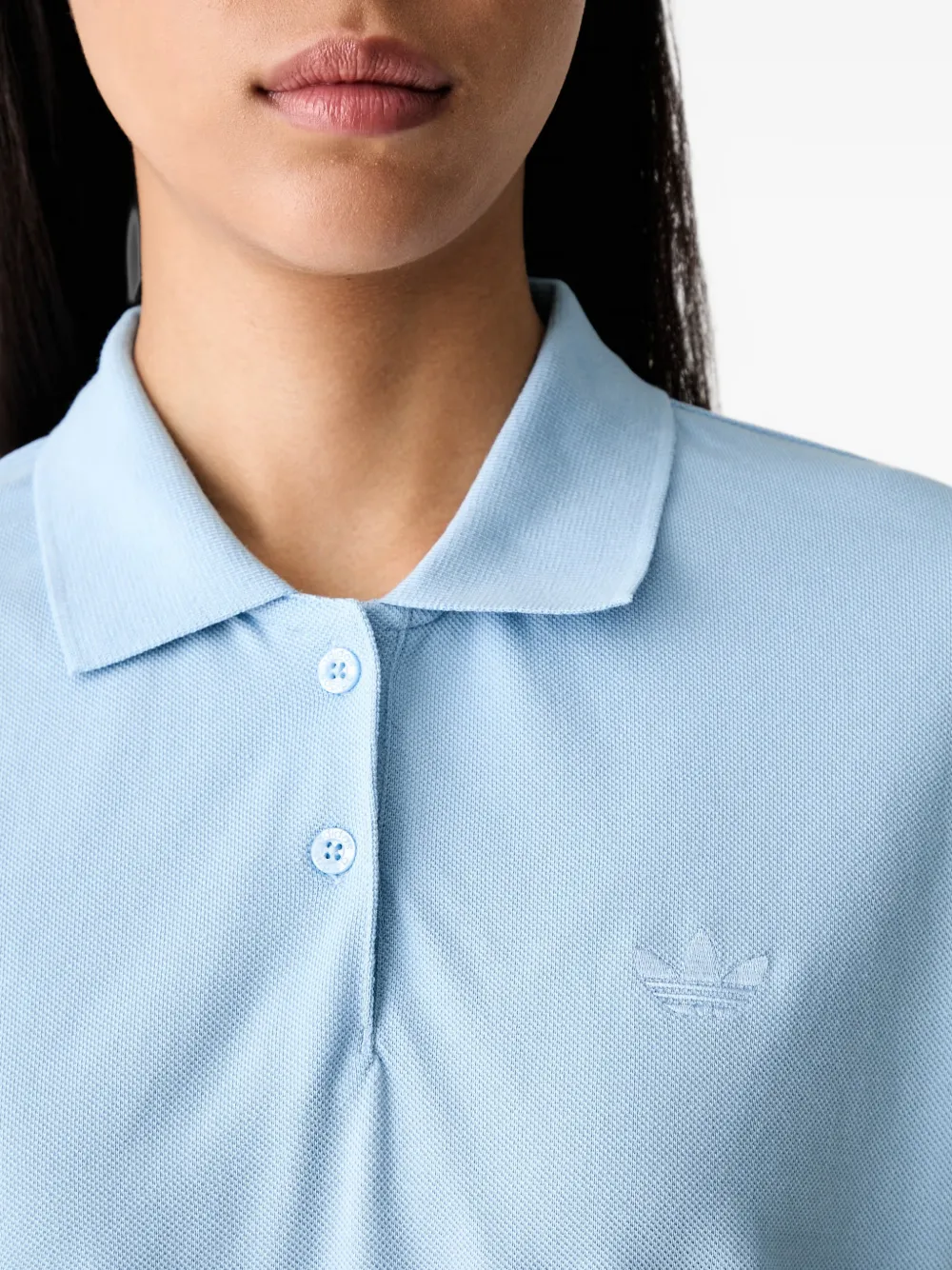adidas short-sleeve polo shirt Blauw