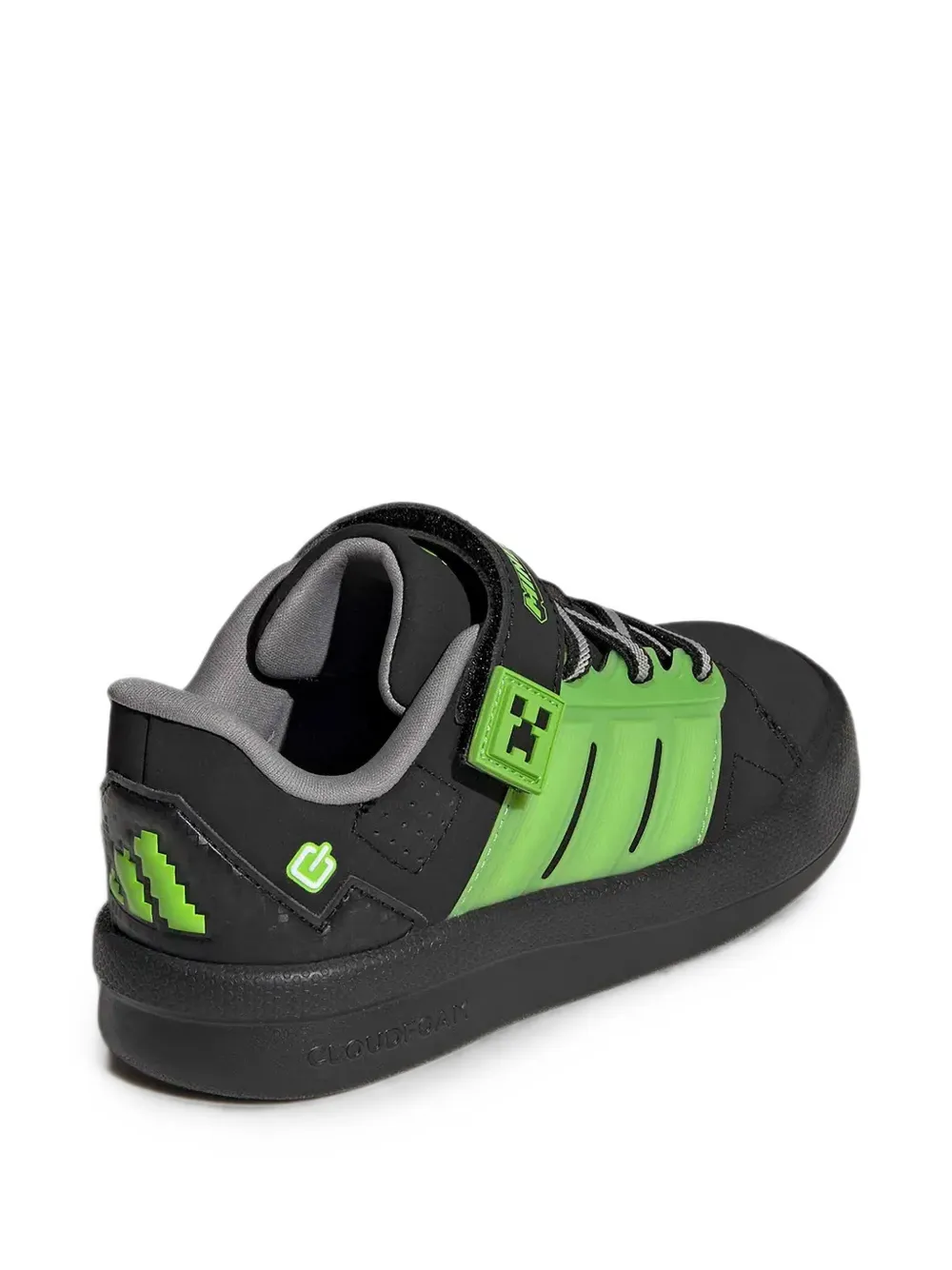 adidas Kids Lightorama Court Minecraft sneakers Zwart