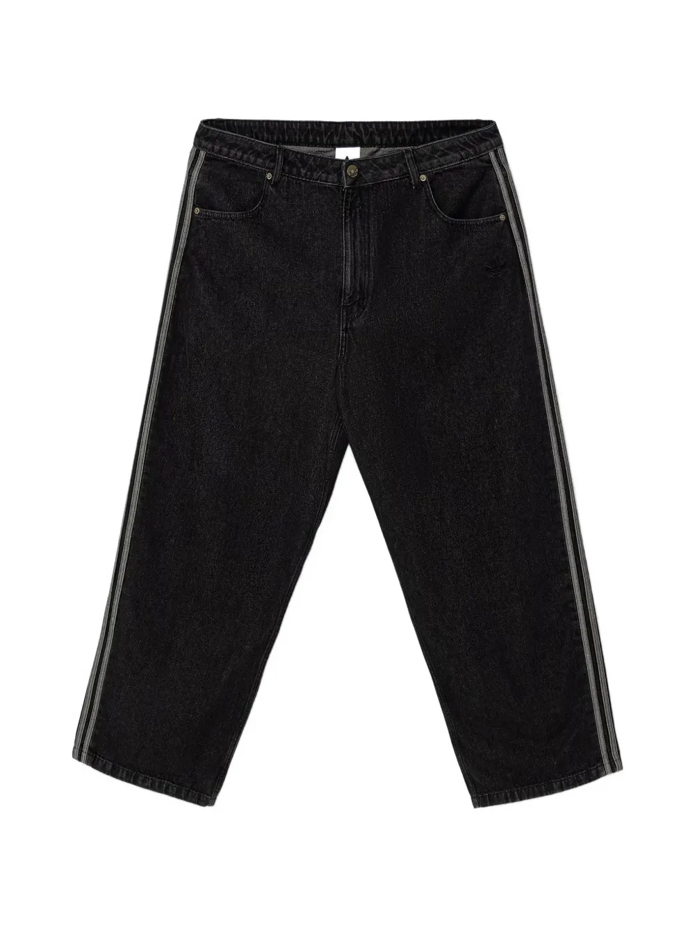 adidas side-stripe jeans Zwart