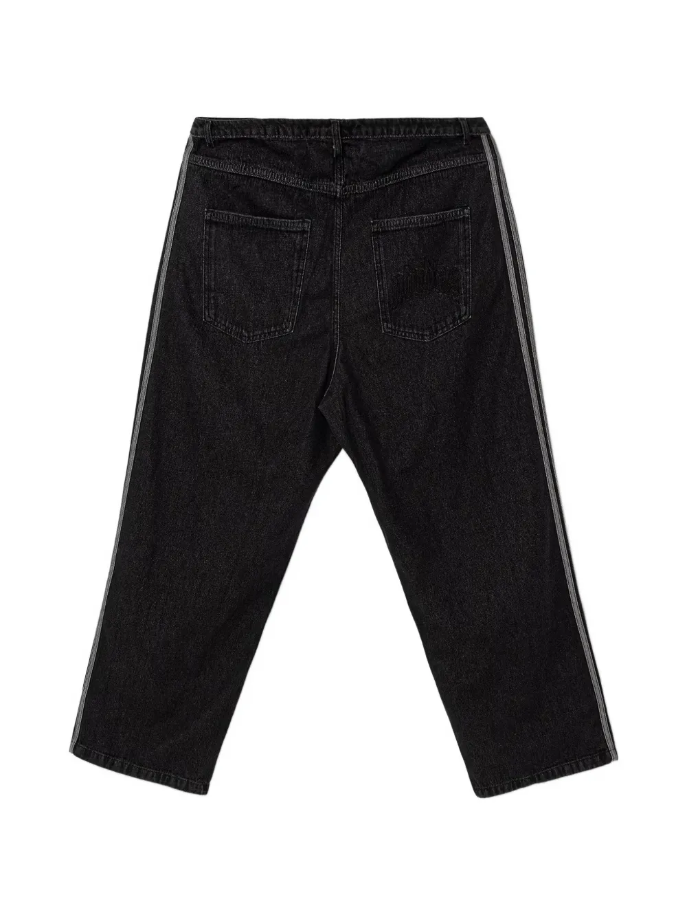 adidas side-stripe jeans Zwart