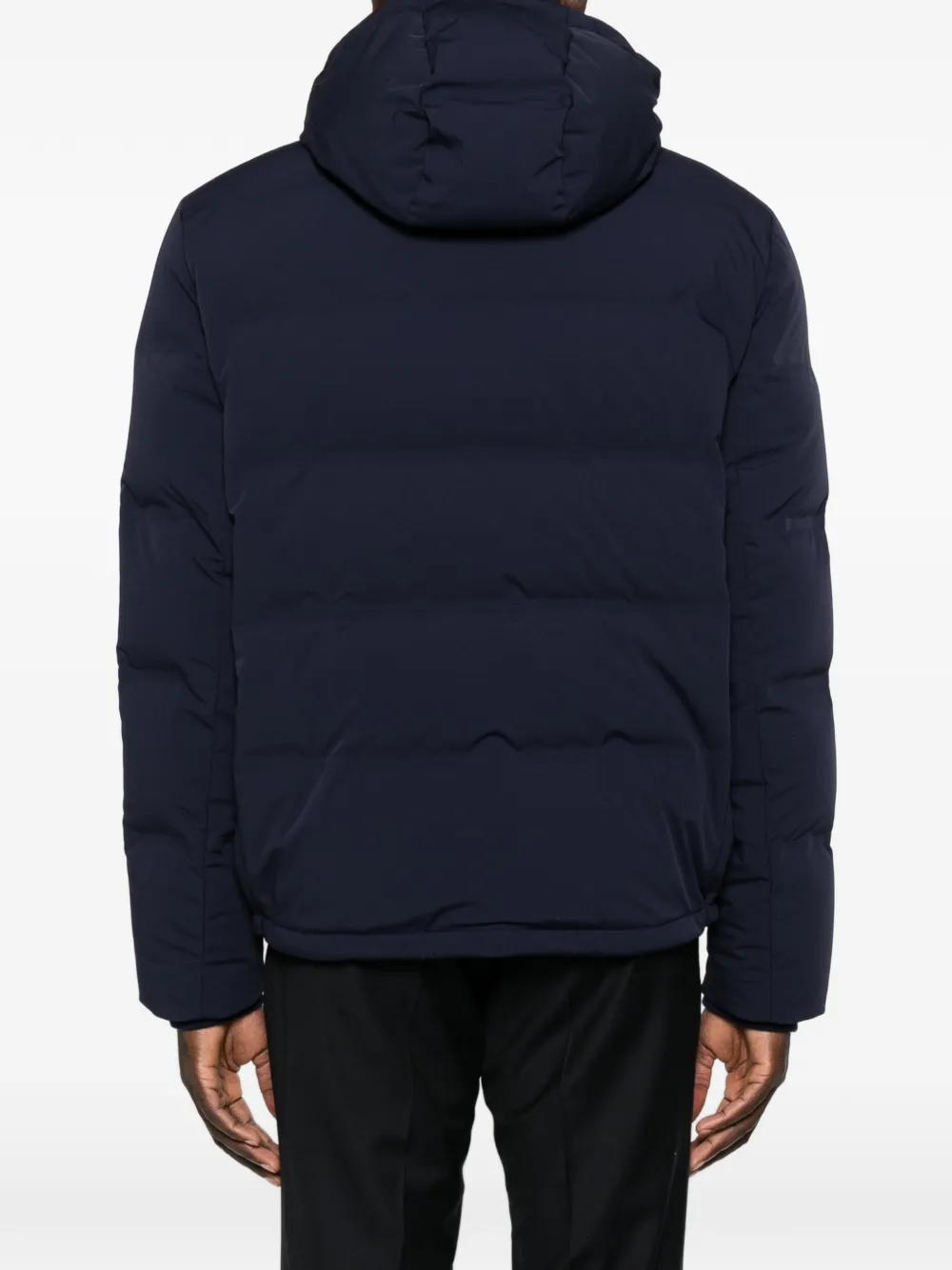 Brunello Cucinelli Donsjack met capuchon Blauw