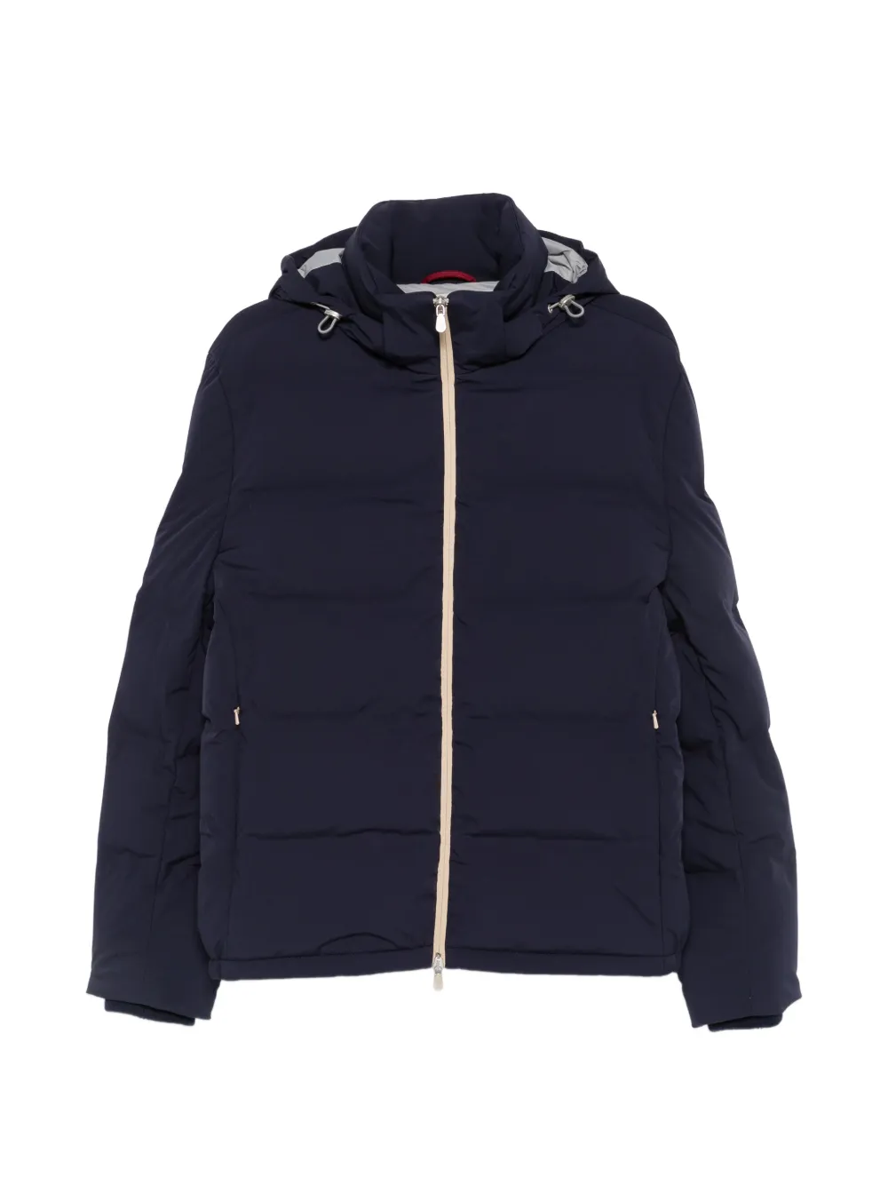 Brunello Cucinelli hooded puffer jacket - Blu