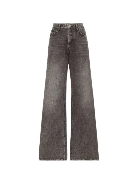 Philipp Plein faded wide-leg jeans
