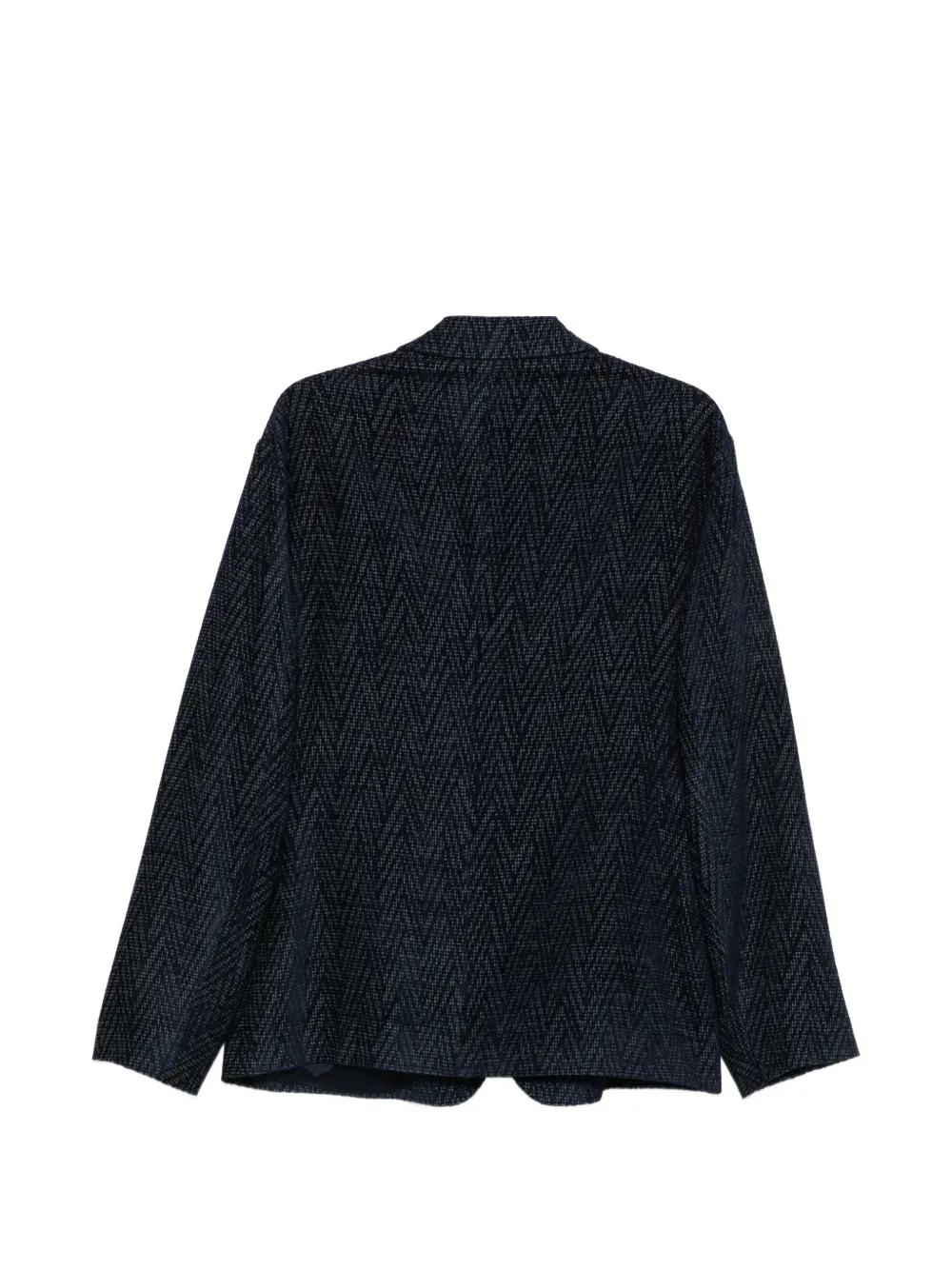 Giorgio Armani Blazer met zigzag patroon Blauw