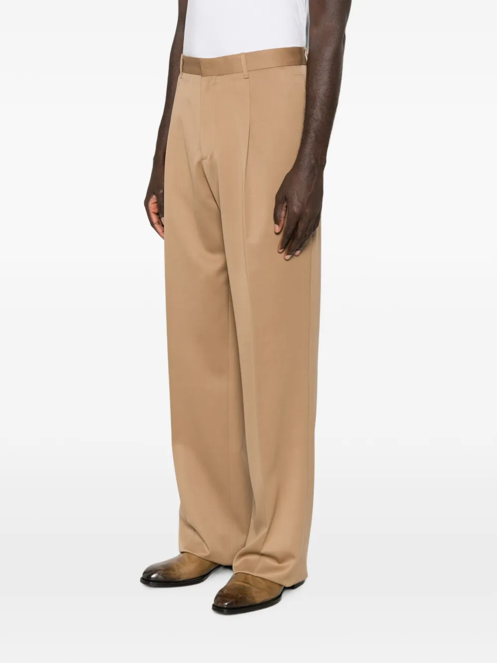 Lardini Straight plooibroek Beige