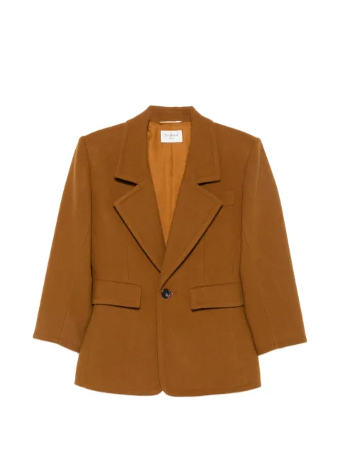 Saint Laurent chamarra con solapas de muesca y botones