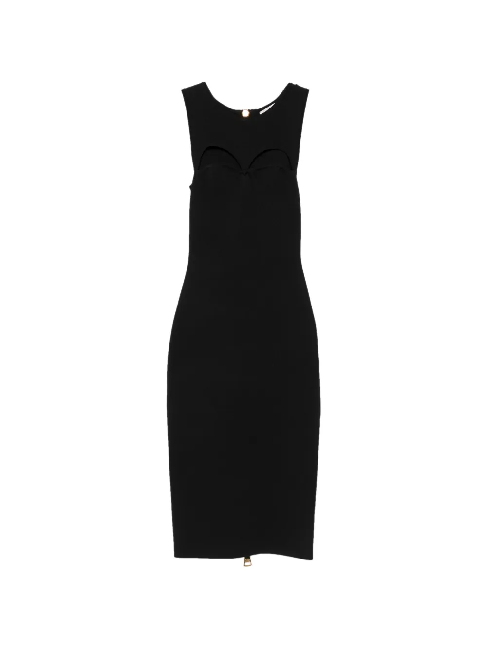 Elisabetta Franchi cut-out rear-zip dress - Schwarz