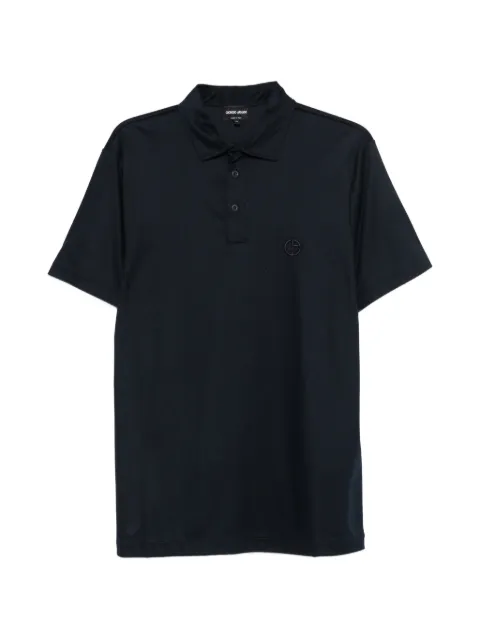 Giorgio Armani logo-embroidered polo shirt