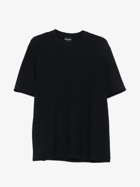 Giorgio Armani camiseta de punto chevron
