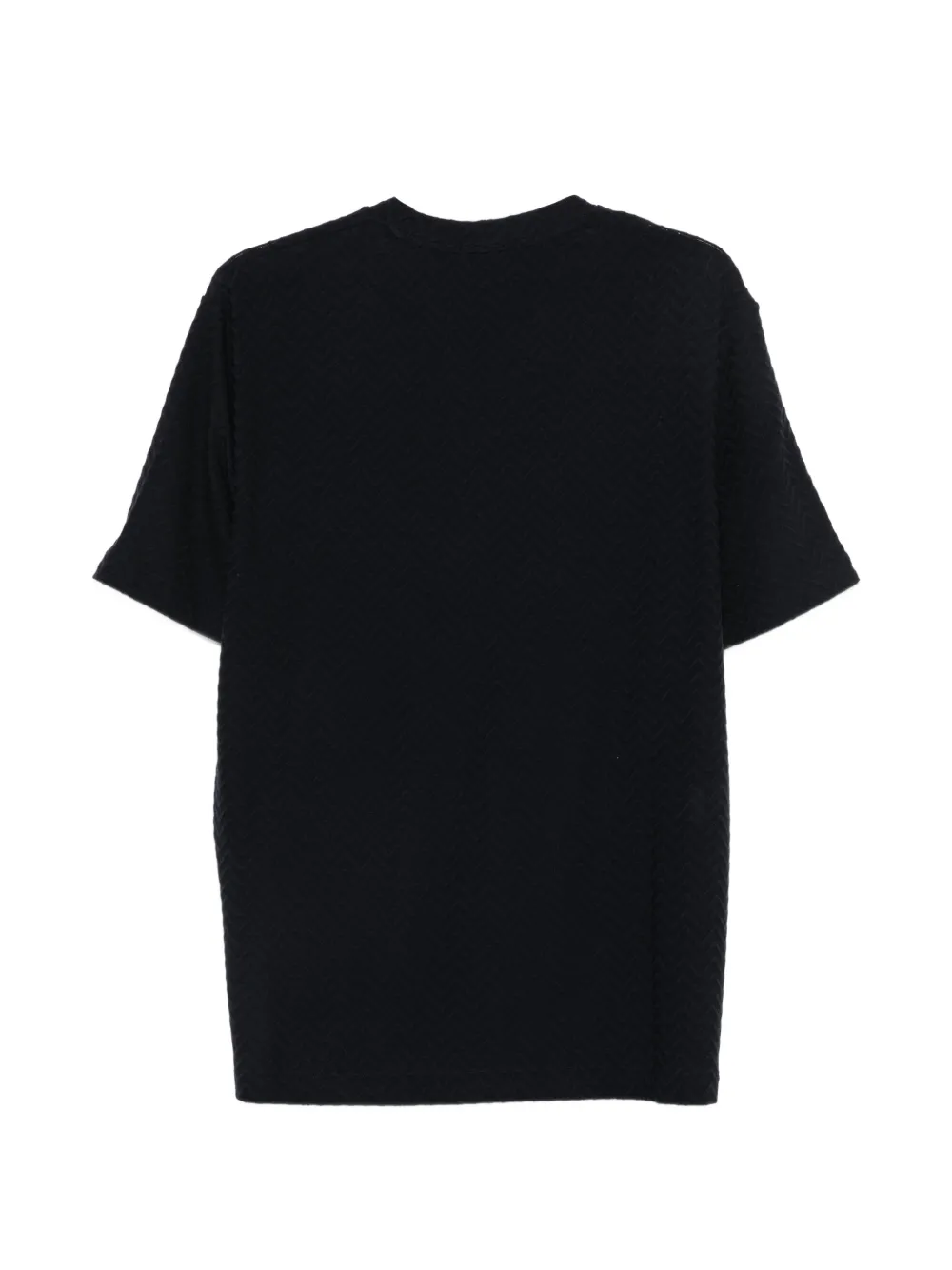 Giorgio Armani T-shirt met chevron-streep Blauw