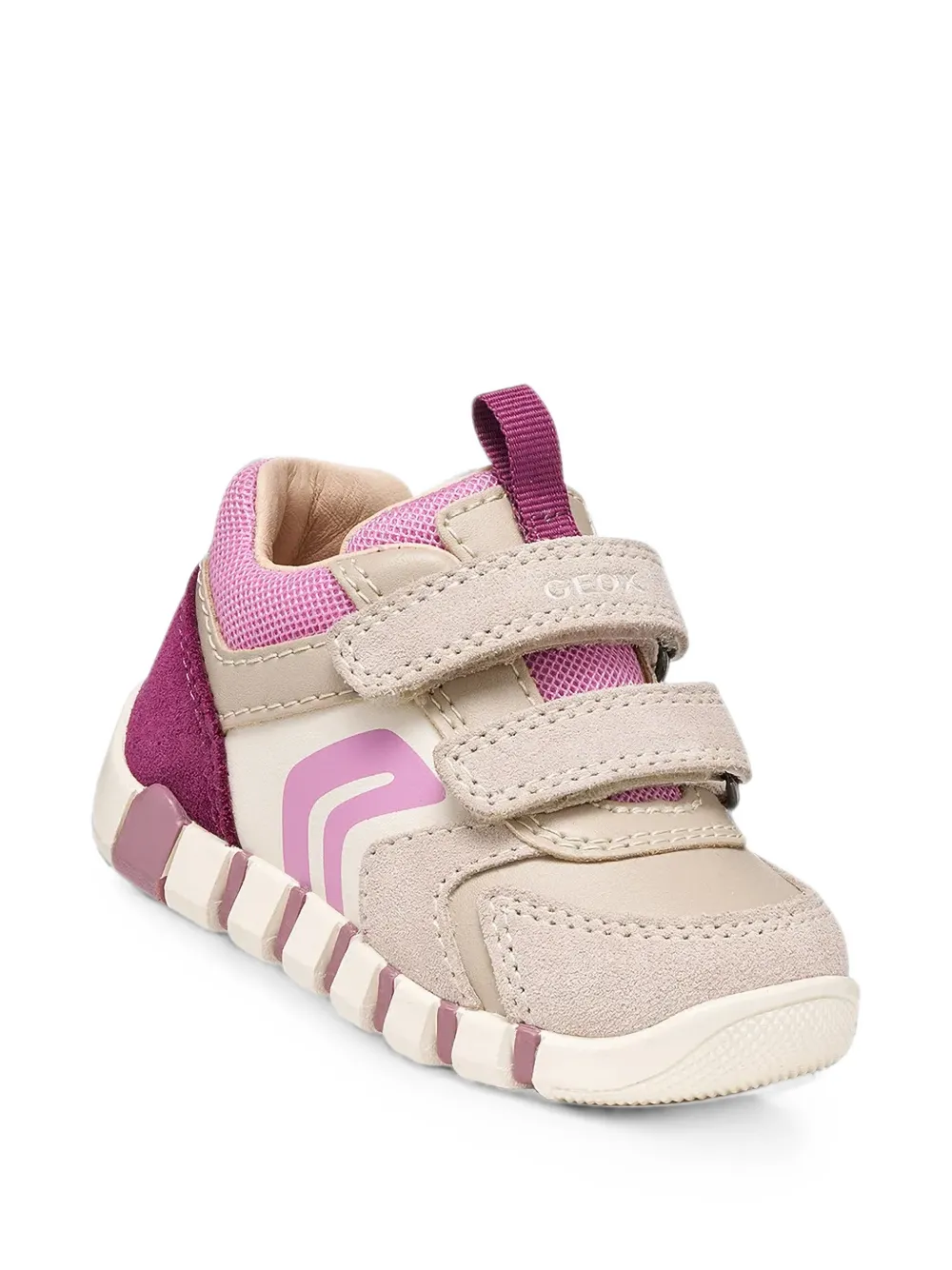 Geox Kids Yippee touch-strap sneakers Beige