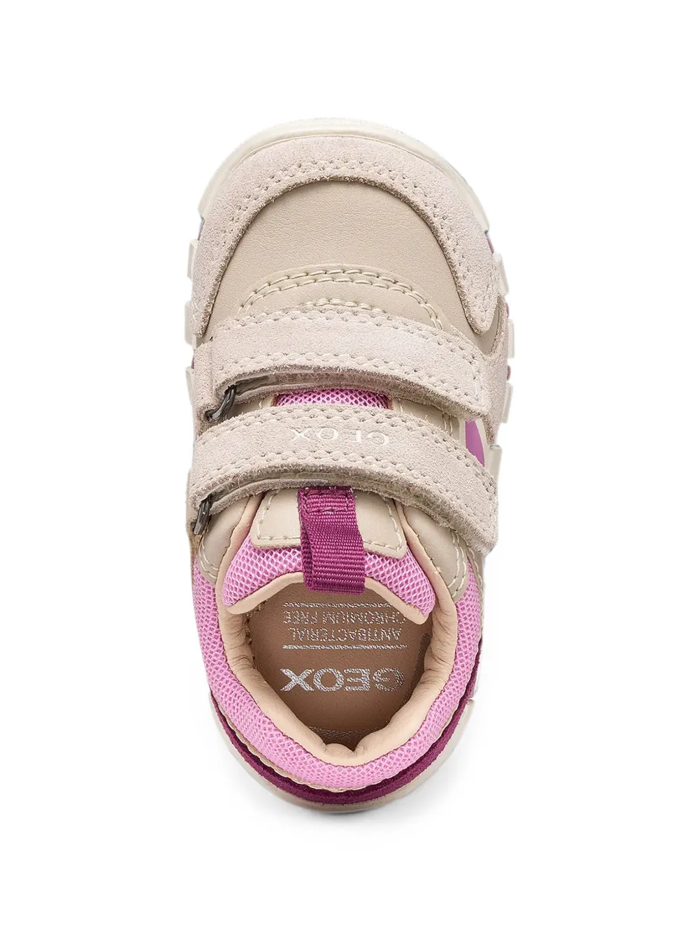 Geox Kids Yippee touch-strap sneakers Beige