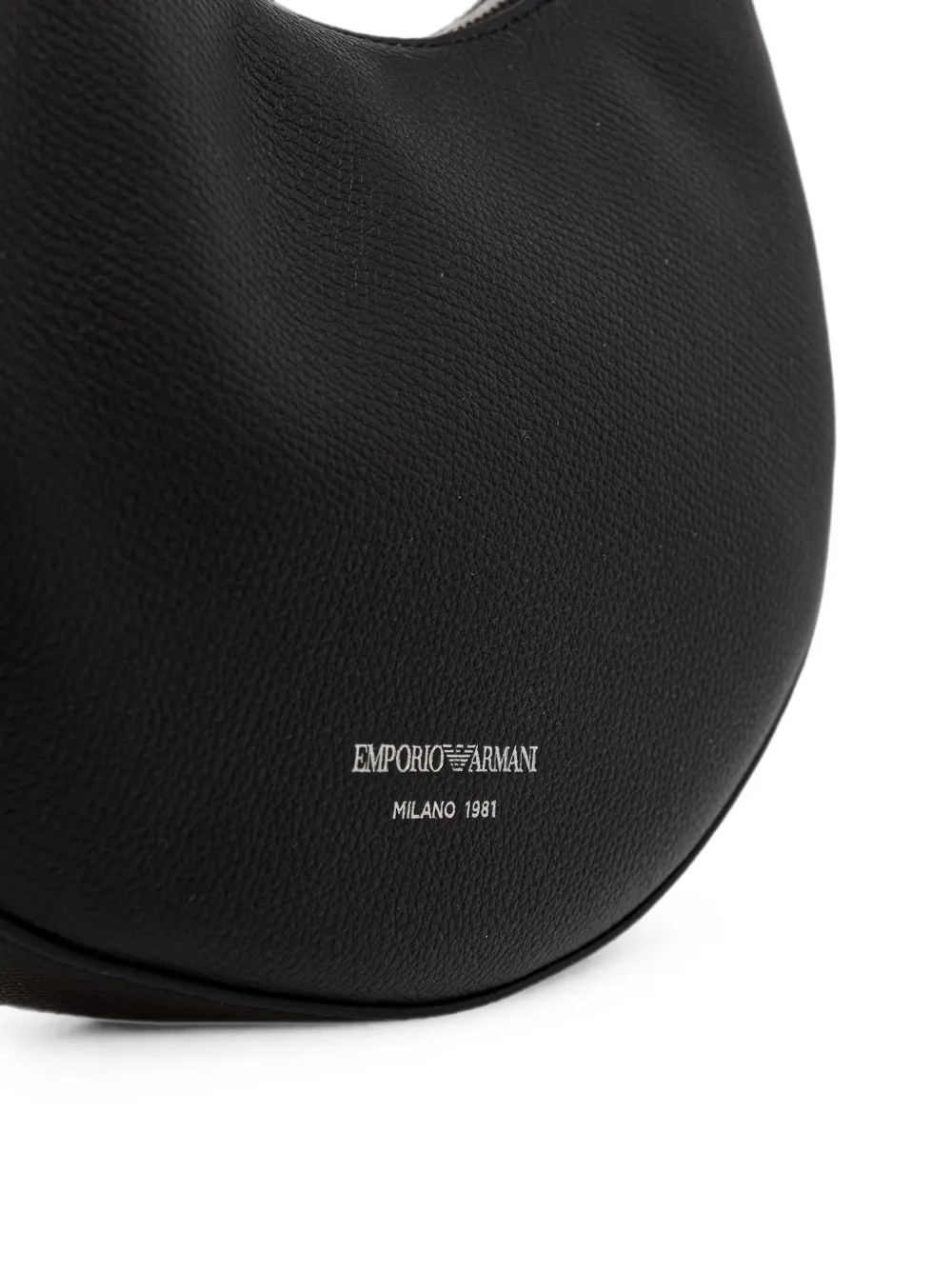 Emporio Armani 1981 leren mini-tas Zwart