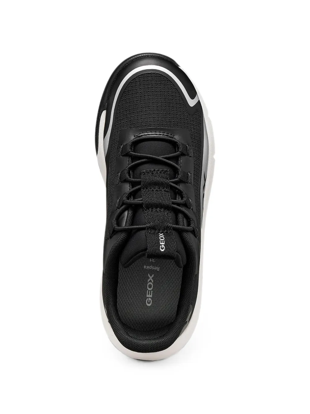 Geox Kids Pro-Ran logo-print panelled sneakers Zwart