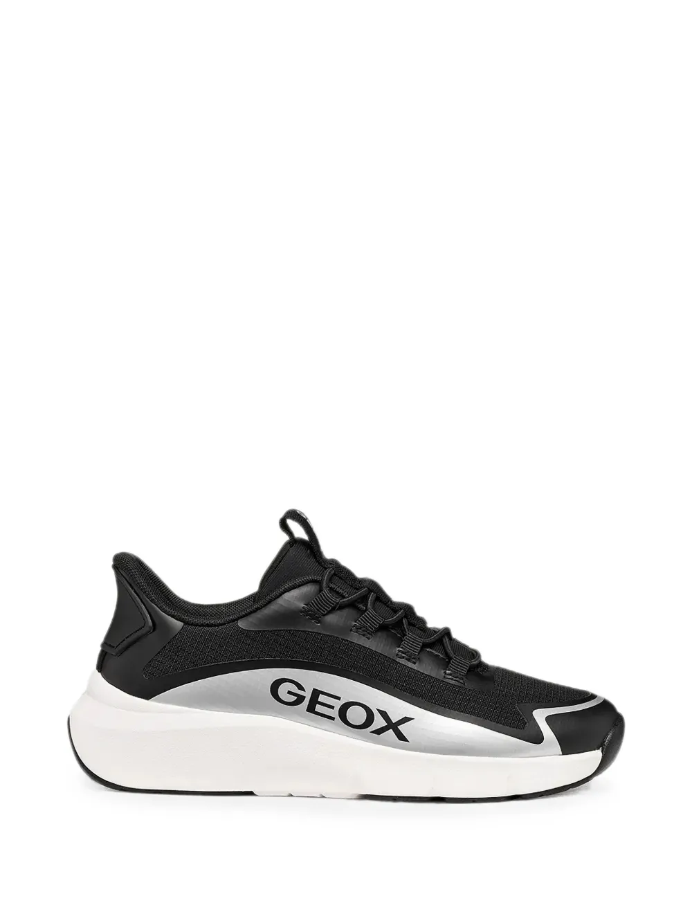 Geox Kids Pro-Ran logo-print panelled sneakers Zwart