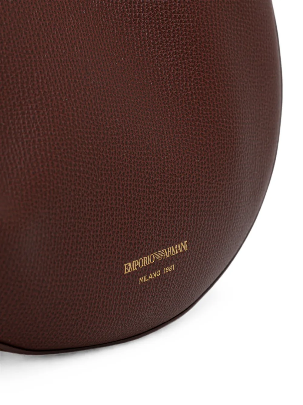 Emporio Armani 1981 leren mini-tas Rood