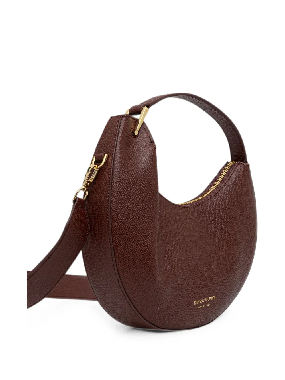 Emporio Armani 1981 leren mini-tas Rood