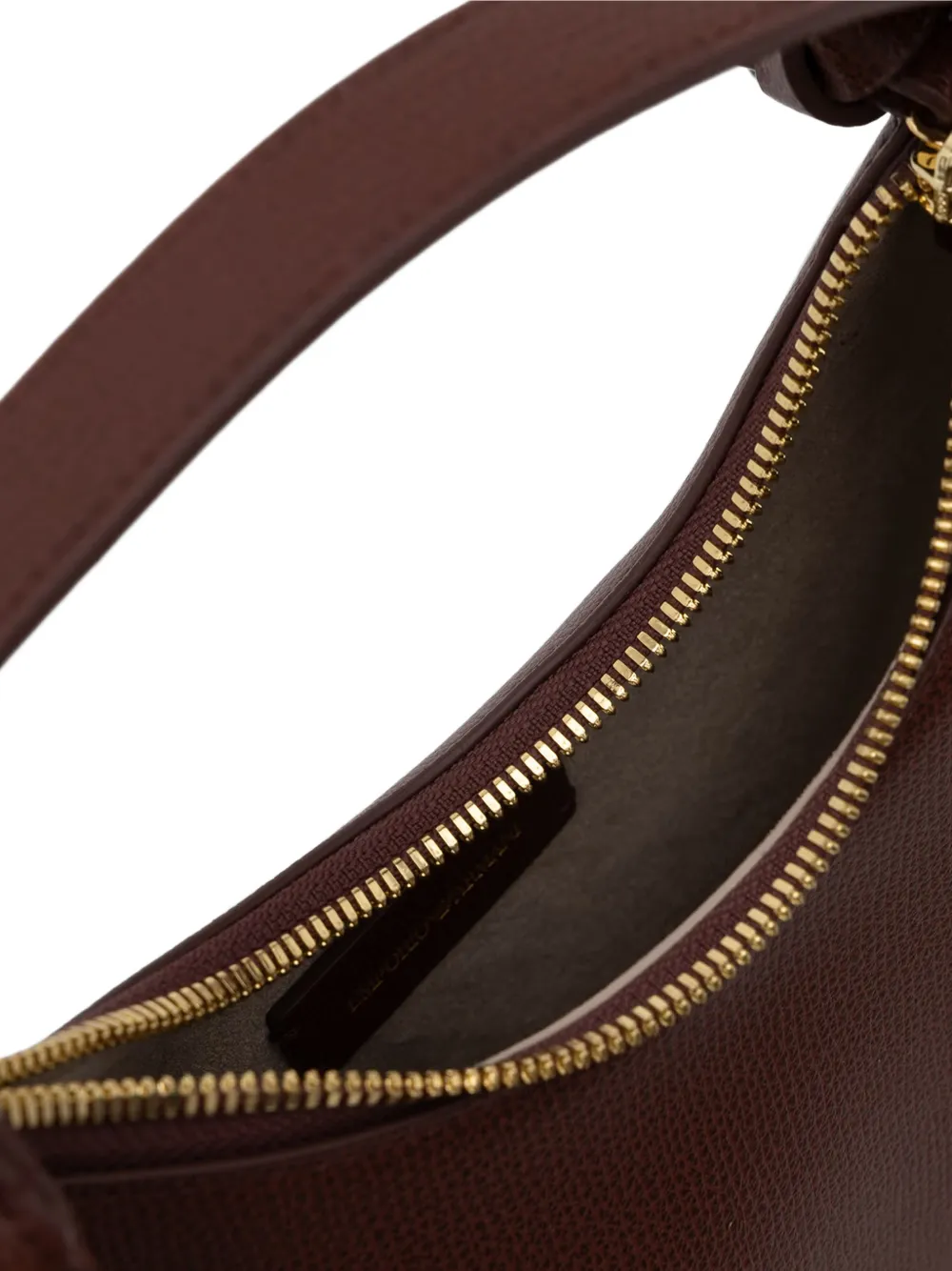 Emporio Armani 1981 leren mini-tas Rood