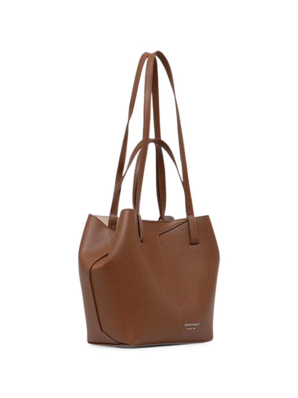 Emporio Armani logo-print tote bag Bruin