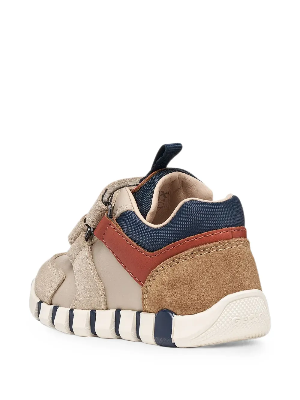 Geox Kids Iupidoo touch-strap sneakers Beige