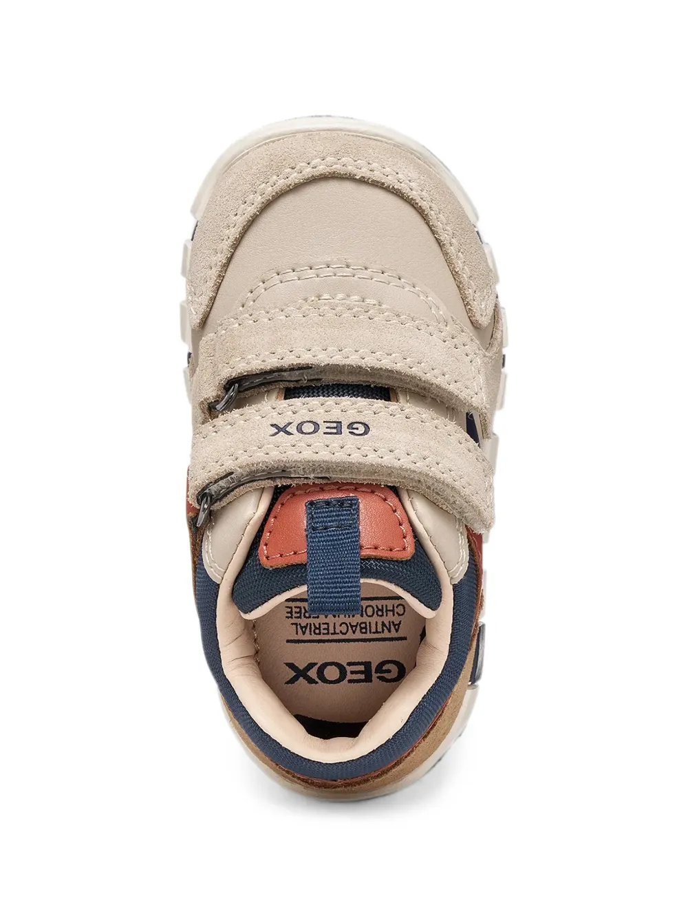 Geox Kids Iupidoo touch-strap sneakers Beige