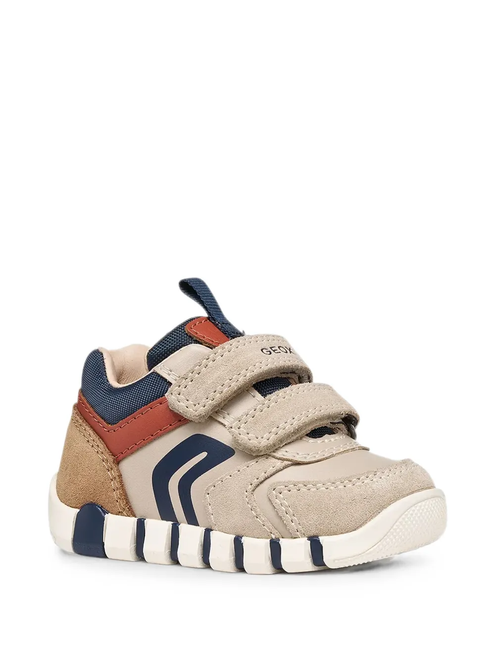 Geox Kids Iupidoo touch-strap sneakers Beige