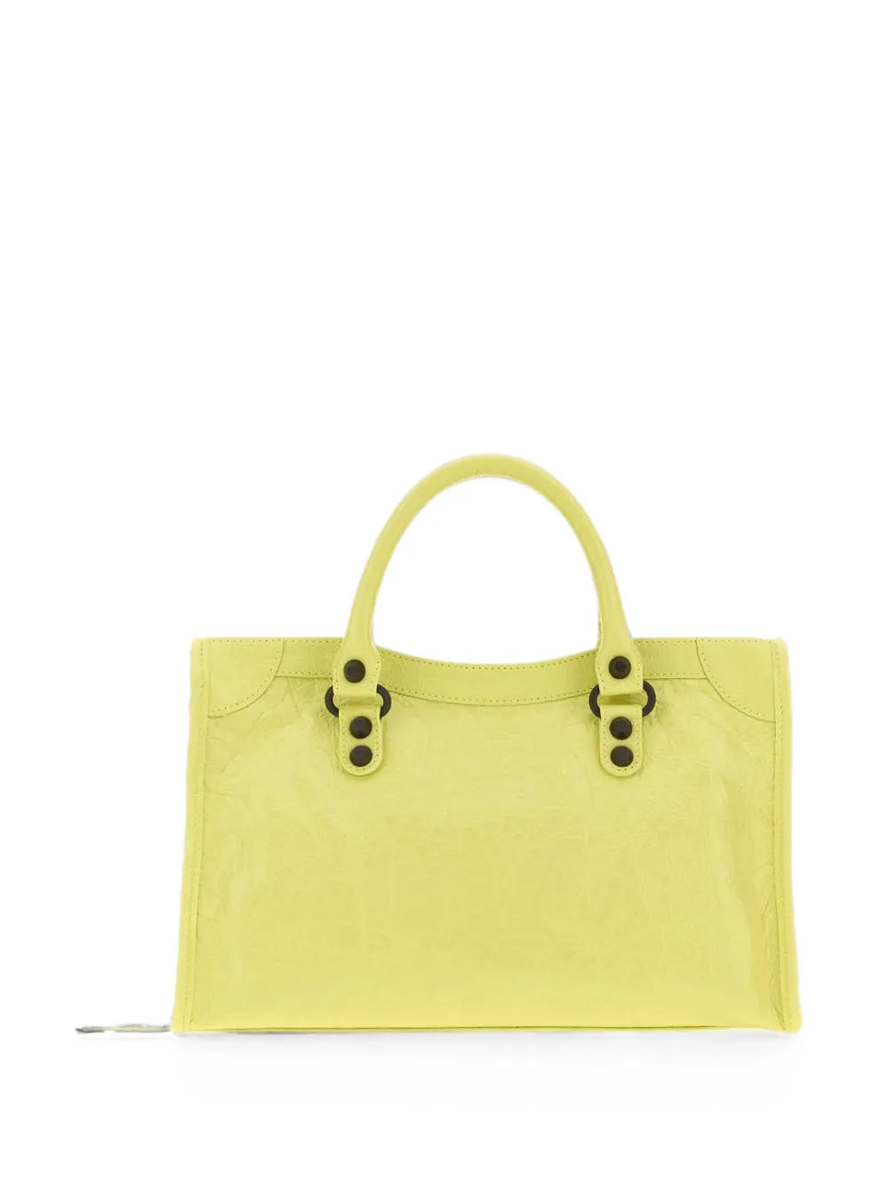 Balenciaga Kleine Le City lamsleren tas Geel