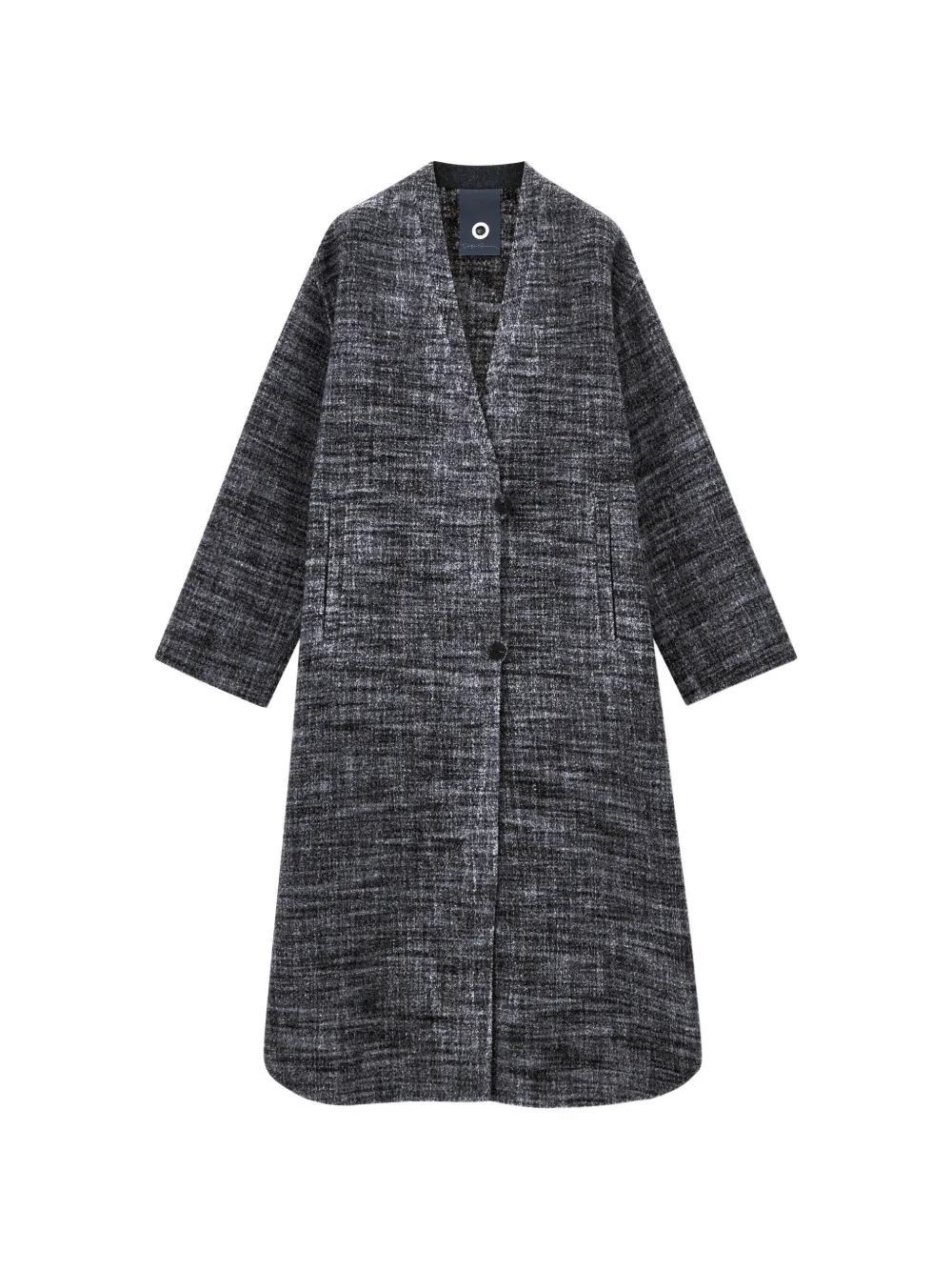 Giorgio Armani Jas met V-hals en knoopsluiting Grijs