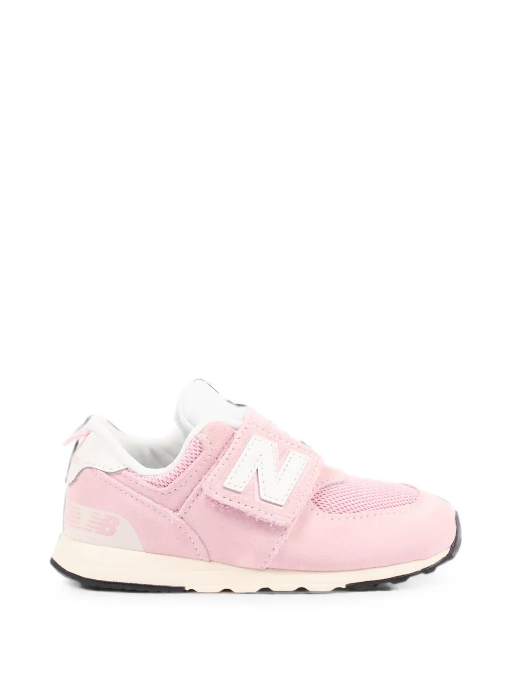 New Balance Kids 574 touch-strap sneakers Roze