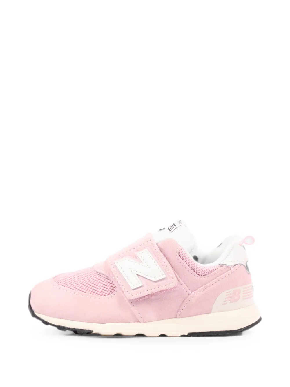 New Balance Kids 574 touch-strap sneakers Roze