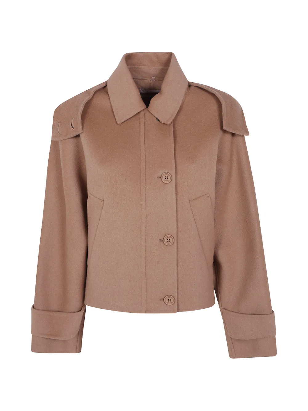 TWINSET hooded button-up jacket - Nude