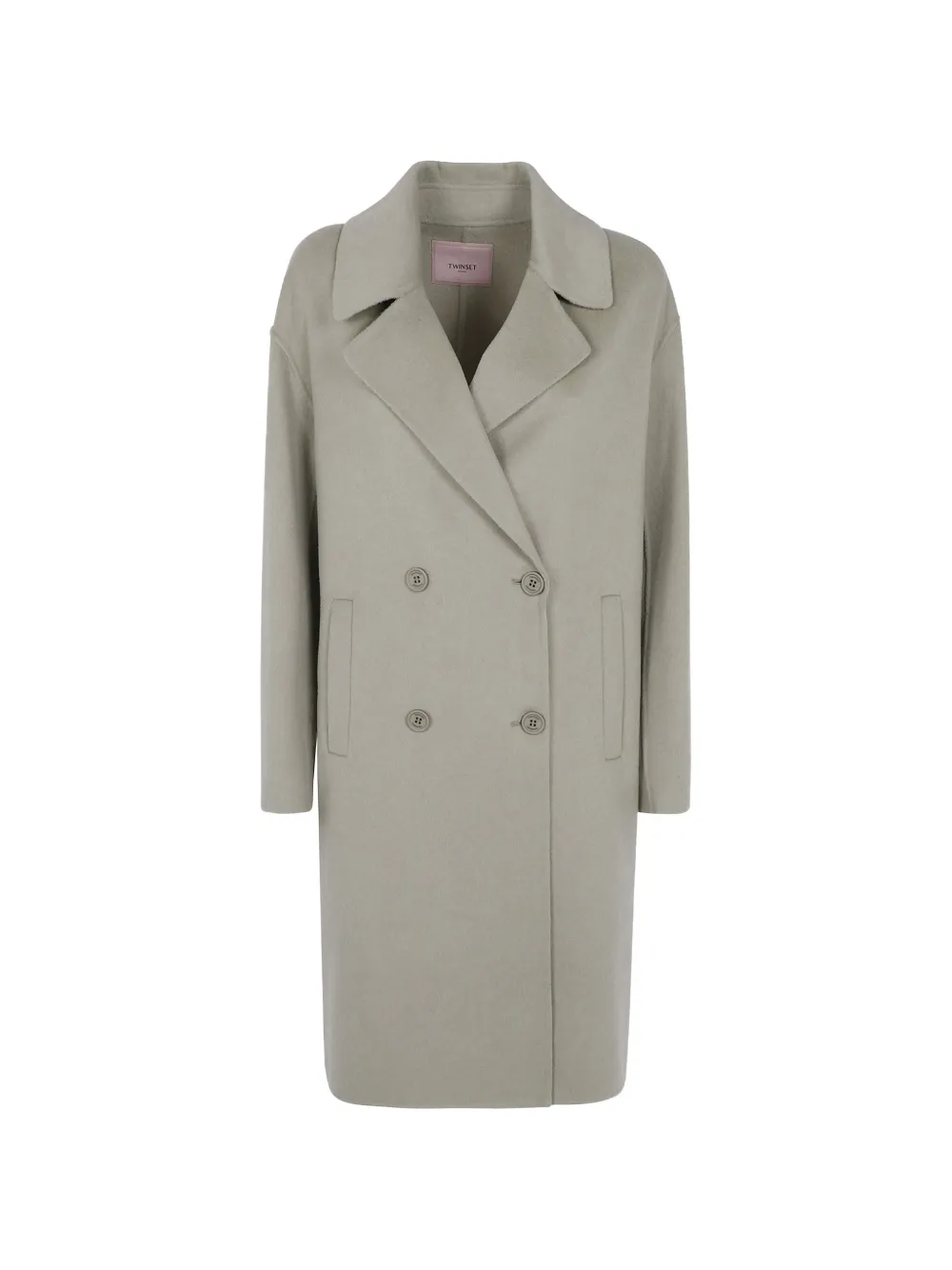 TWINSET double-breasted notched-lapels coat - Grün
