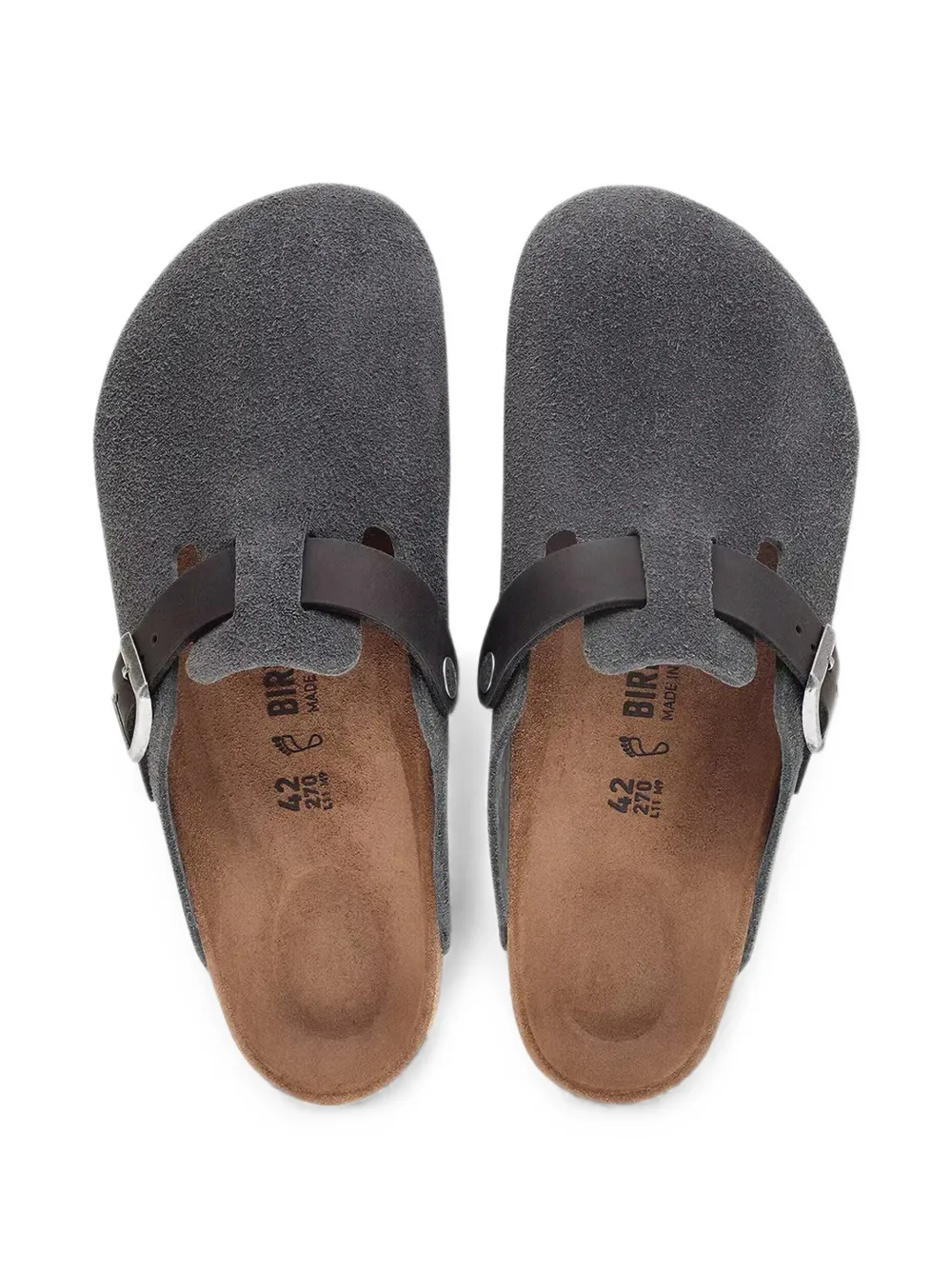 Birkenstock Boston mules Grijs
