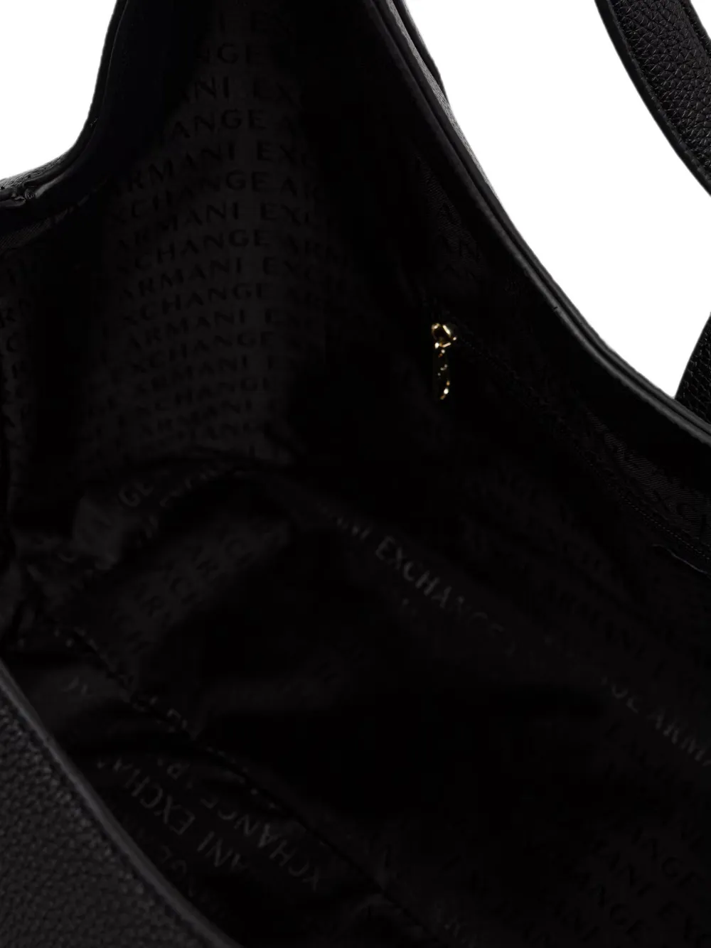 Armani Exchange Shopper met logoplakkaat Zwart