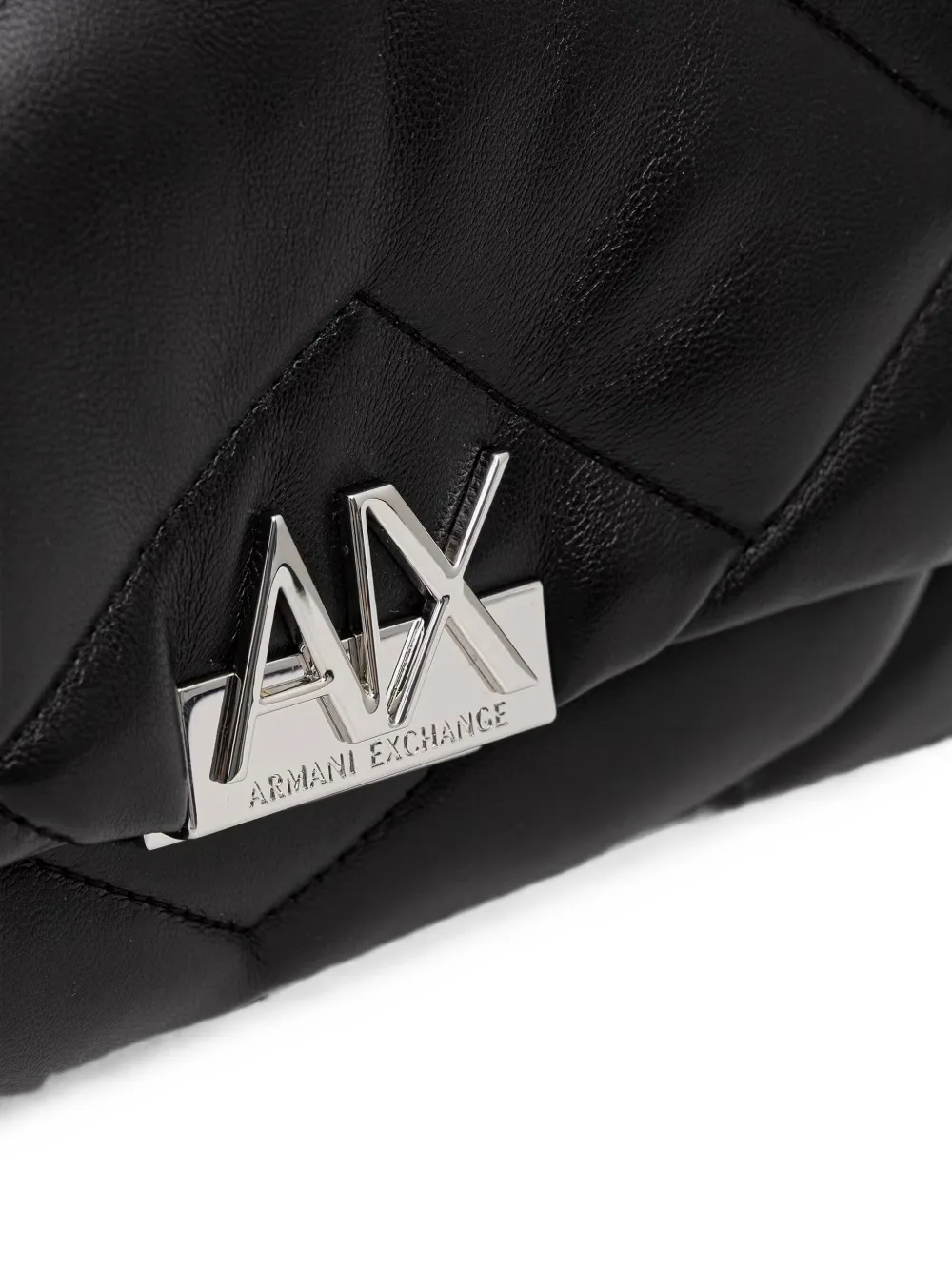 Armani Exchange Schoudertas met logoplakkaat Zwart
