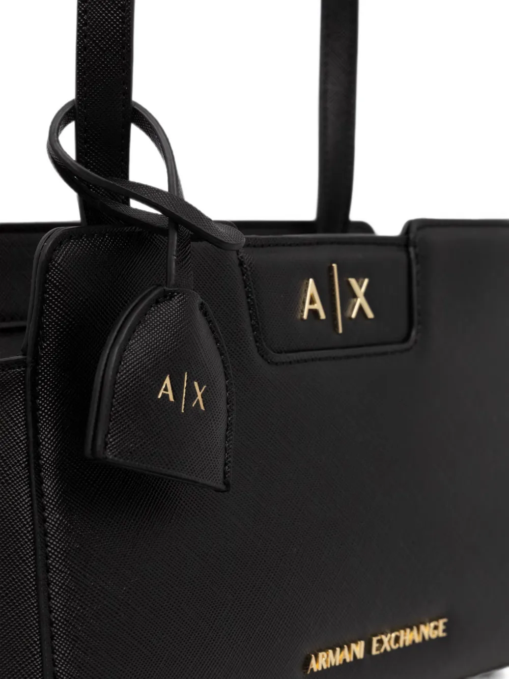 Armani Exchange Schoudertas met logoplakkaat Zwart