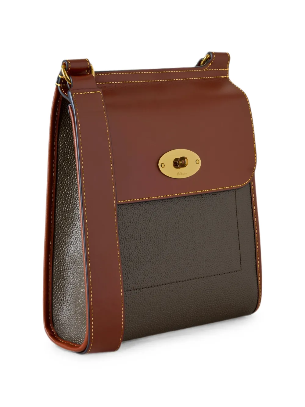 Mulberry Antony messengertas met bewerkte textuur Bruin