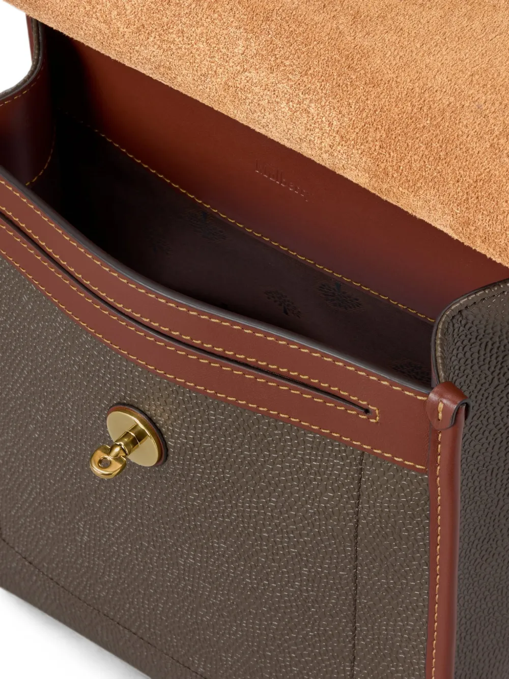 Mulberry Antony messengertas met bewerkte textuur Bruin